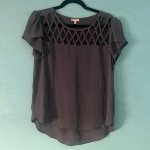 Grey Stylish Business Top